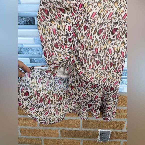 MAJORELLE Elaine Midi Dress In Leopard Multi xs - Picture 8 of 16